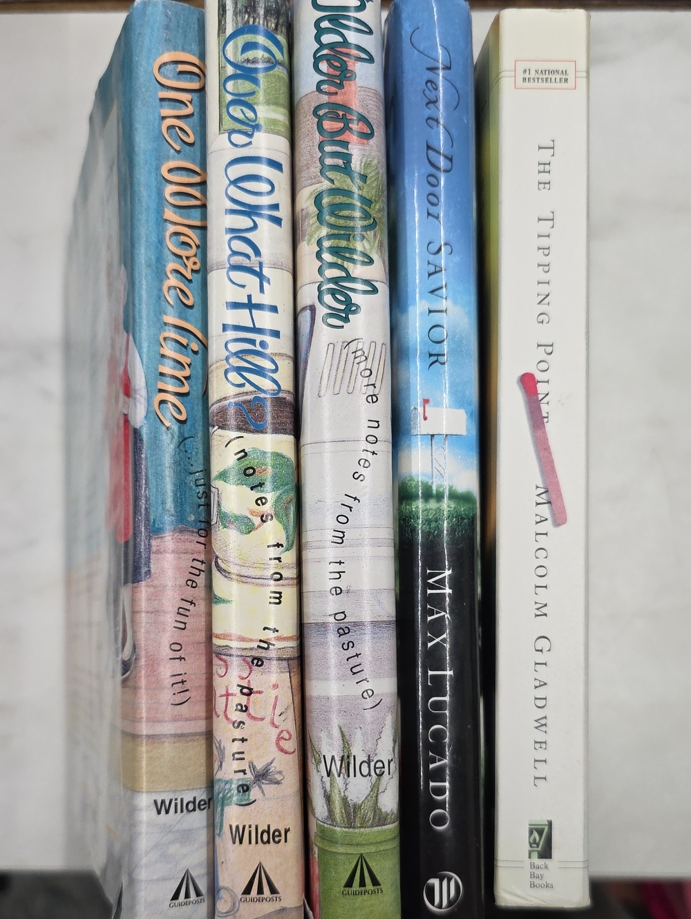 5 Book Lot Effie Leland Wilder Malcolm Gladwell Max Lucado